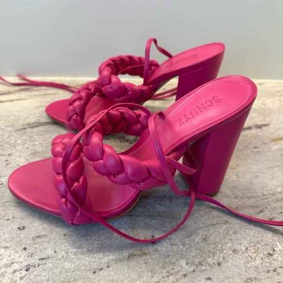 Schutz Zara high block heel sandal 8.5 - Picture 4 of 6